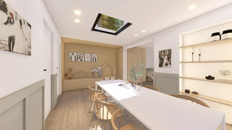 Visualisatie Gelijkvloers woning Linkhout