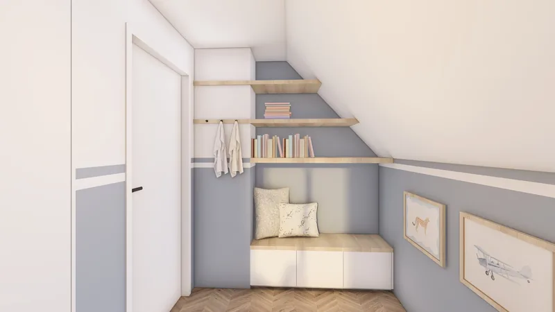 Visualisatie Leefruimte, badkamer en slaapkamers Duffel