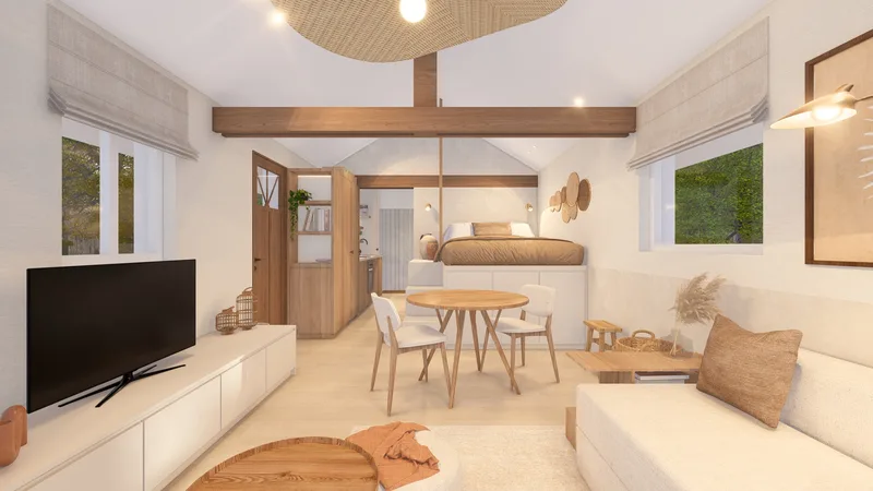 Visualisatie Tiny House Paal